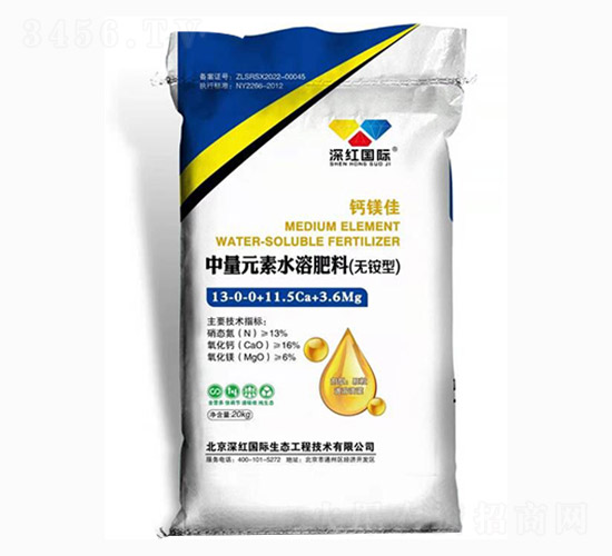 �o�@������Ԫ��ˮ�ܷ���13-0-11.5Ca+3.6Mg-�}�V��-��t���H