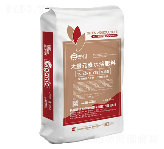 20kg�����ʹ���Ԫ��ˮ�ܷ���15-40-10+TE-�շ���
